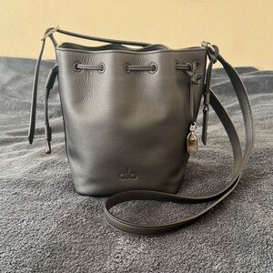 ALO Yoga Balance Leather Bucket Bag